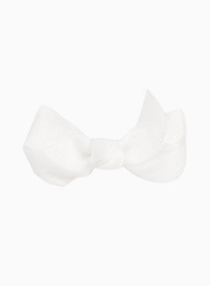 Lily Rose Clip Large Bow Hair Clip in White