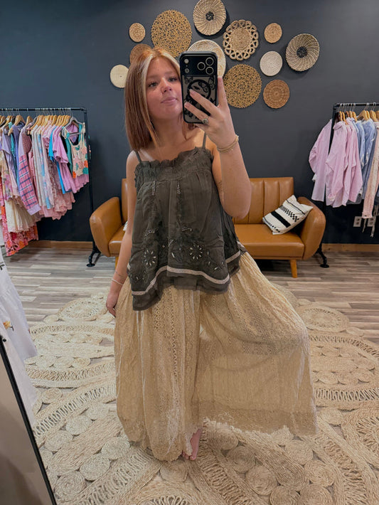Latte Lace Pants