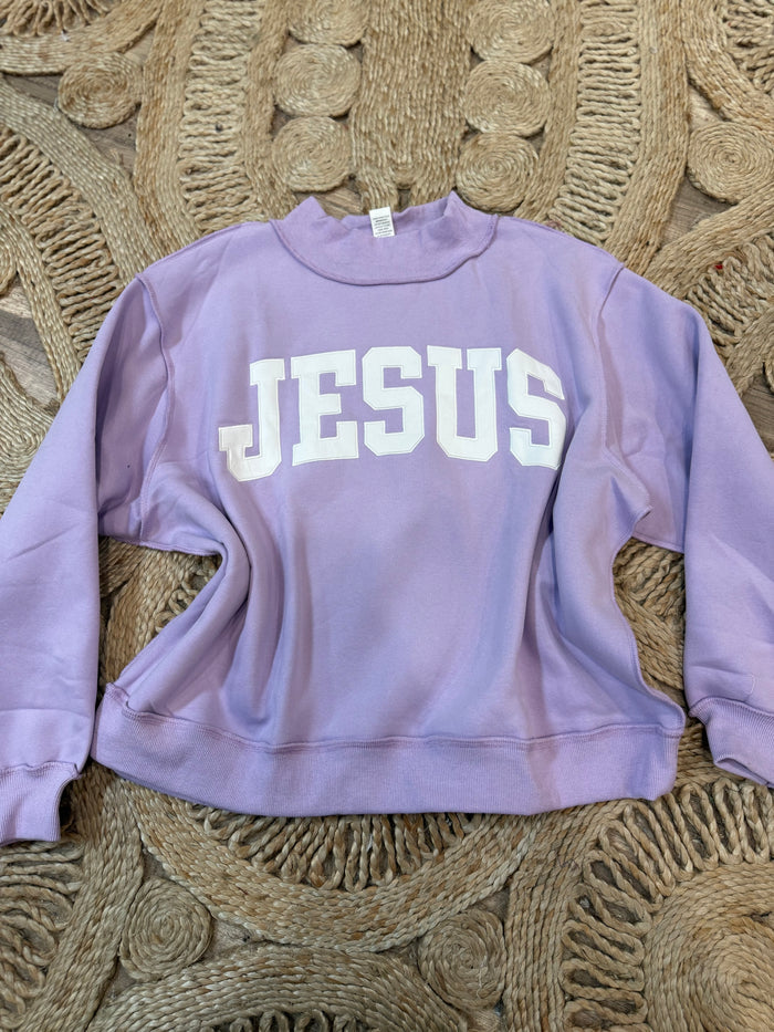 Lavender Jesus Sweatshirt