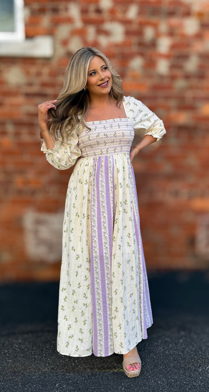 Lavender Multi Maxi Dress