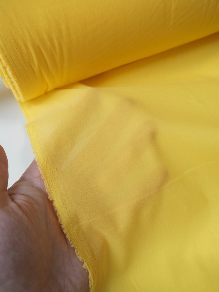 Lemon Stretch Silk/Acetate Chiffon Lining