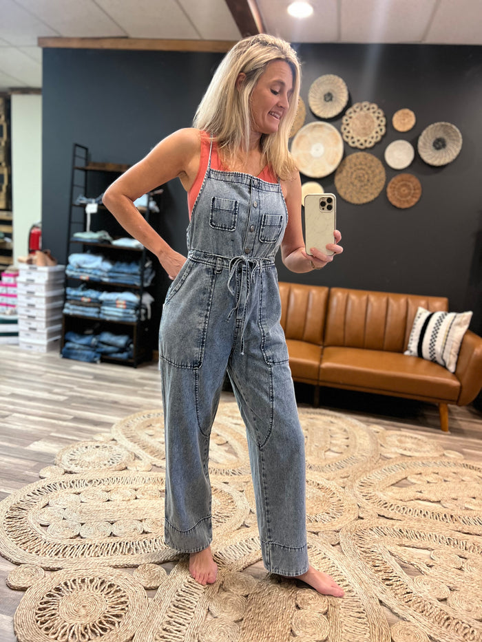 Light Denim Jumpsuit