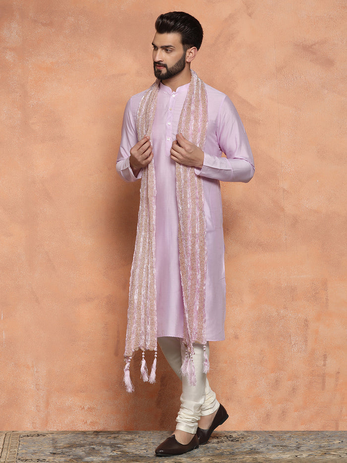 Light Pink Kurta Churidar with Dupatta