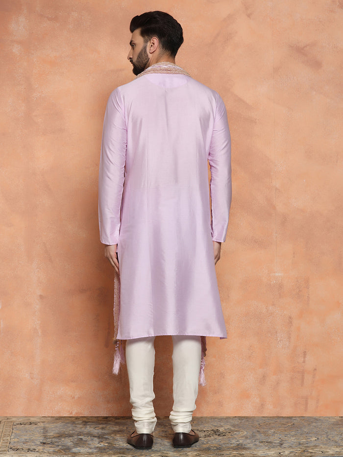 Light Pink Kurta Churidar with Dupatta