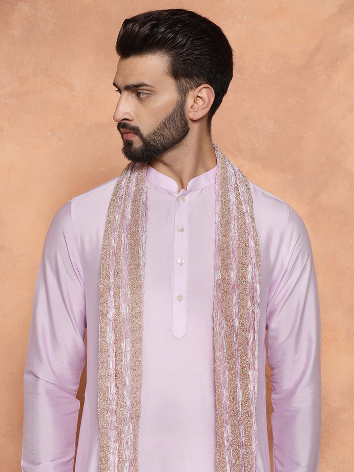 Light Pink Kurta Churidar with Dupatta