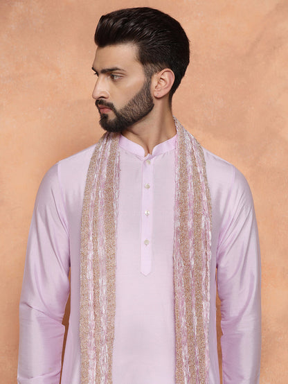 Light Pink Kurta Churidar with Dupatta