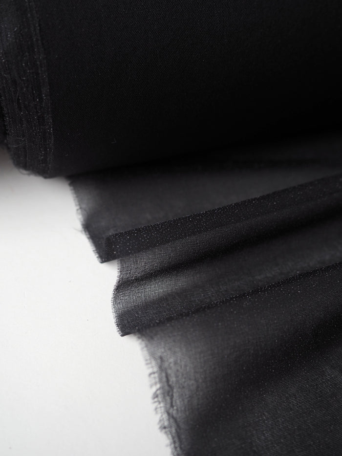 Lightweight Black Iron-on Interfacing