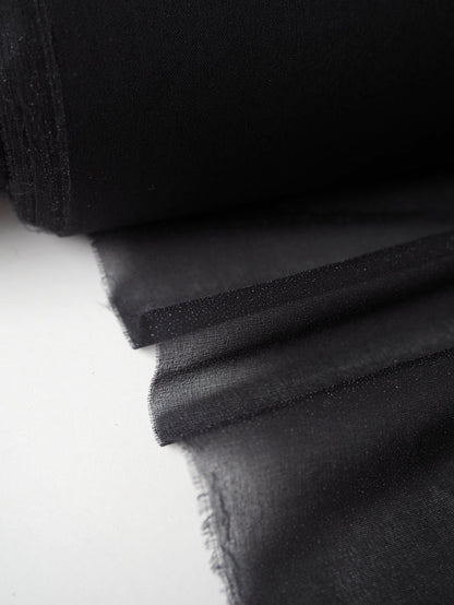 Lightweight Black Iron-on Interfacing
