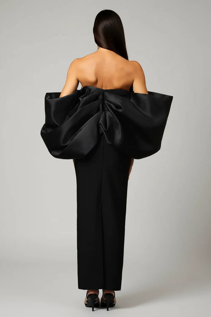 Liliana Sleeveless Bow Bandage Maxi Dress