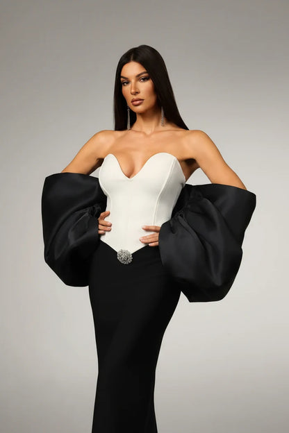 Liliana Sleeveless Bow Bandage Maxi Dress