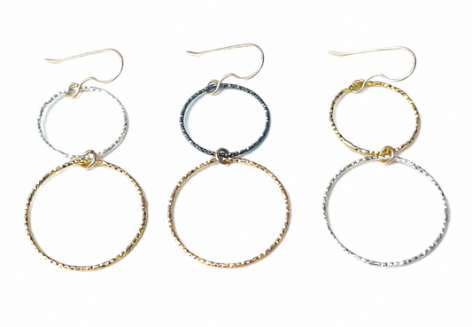 LJ Sonder Abby Sterling/Vermeil Hoops Earrings