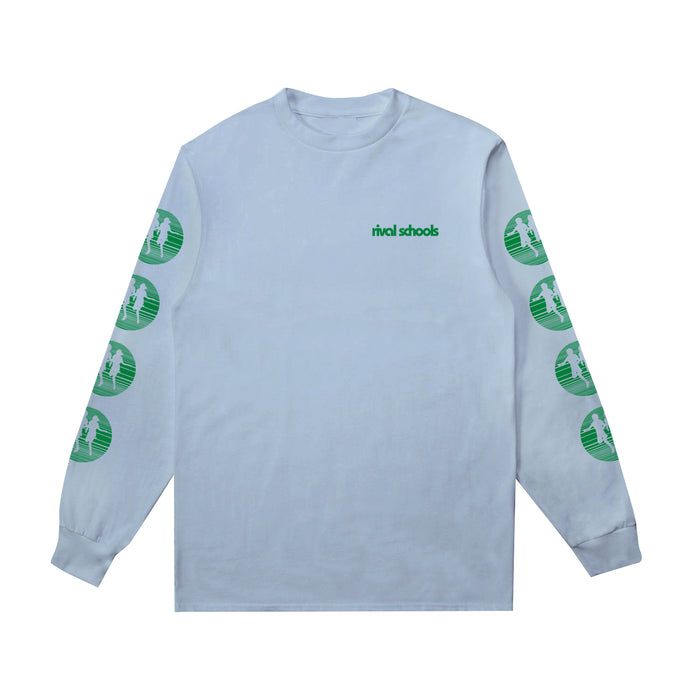 rival schools Logo Light Blue Long Sleeve