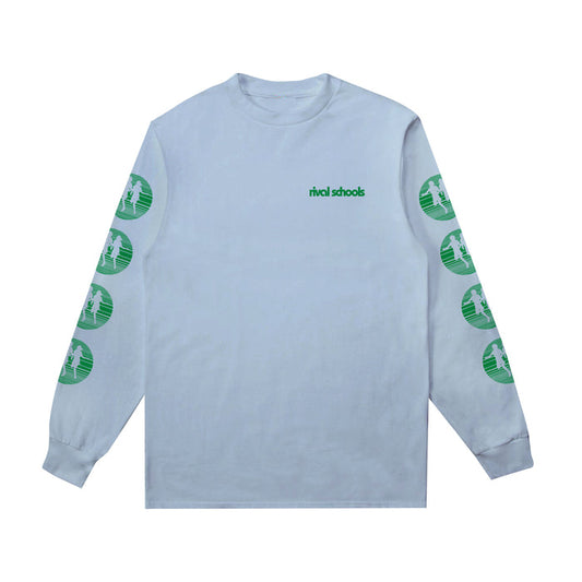 rival schools Logo Light Blue Long Sleeve