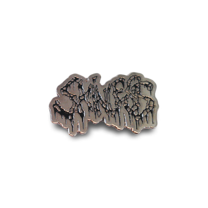 skinless Logo Silver pin front