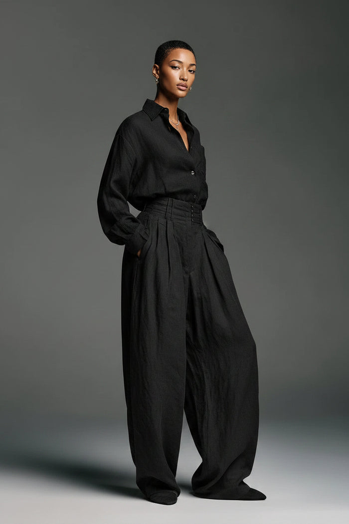 Luxe Wide Leg Black Jumpsuit