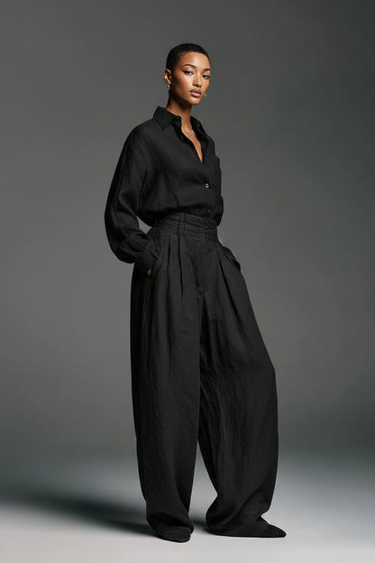 Luxe Wide Leg Black Jumpsuit