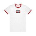 small talks Made In America - Red/White Ringer T-Shirt