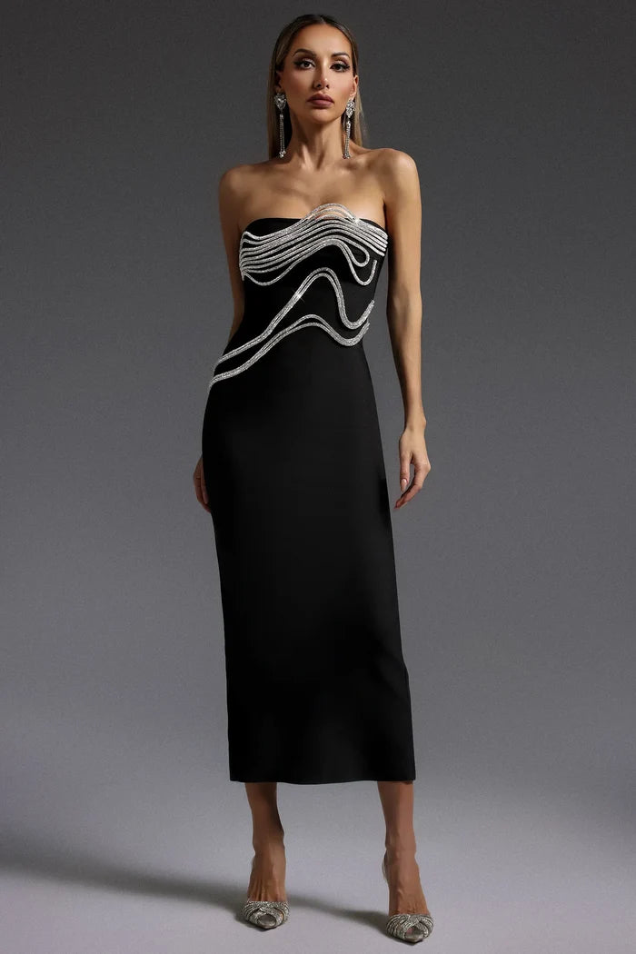 Manon Black Sleeveless Dress