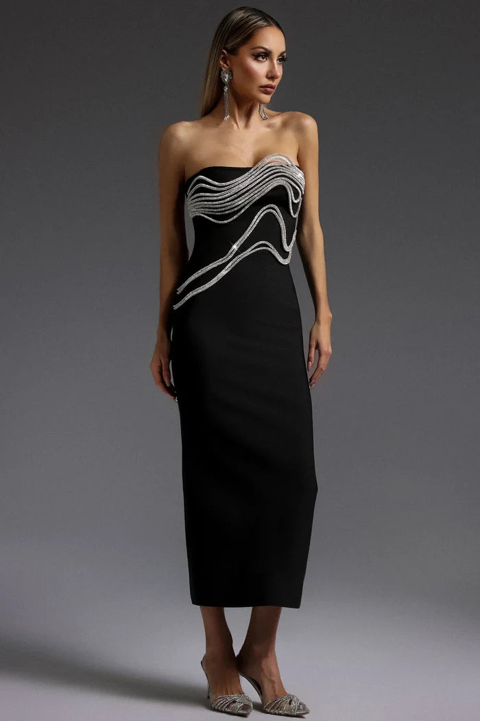 Manon Black Sleeveless Dress