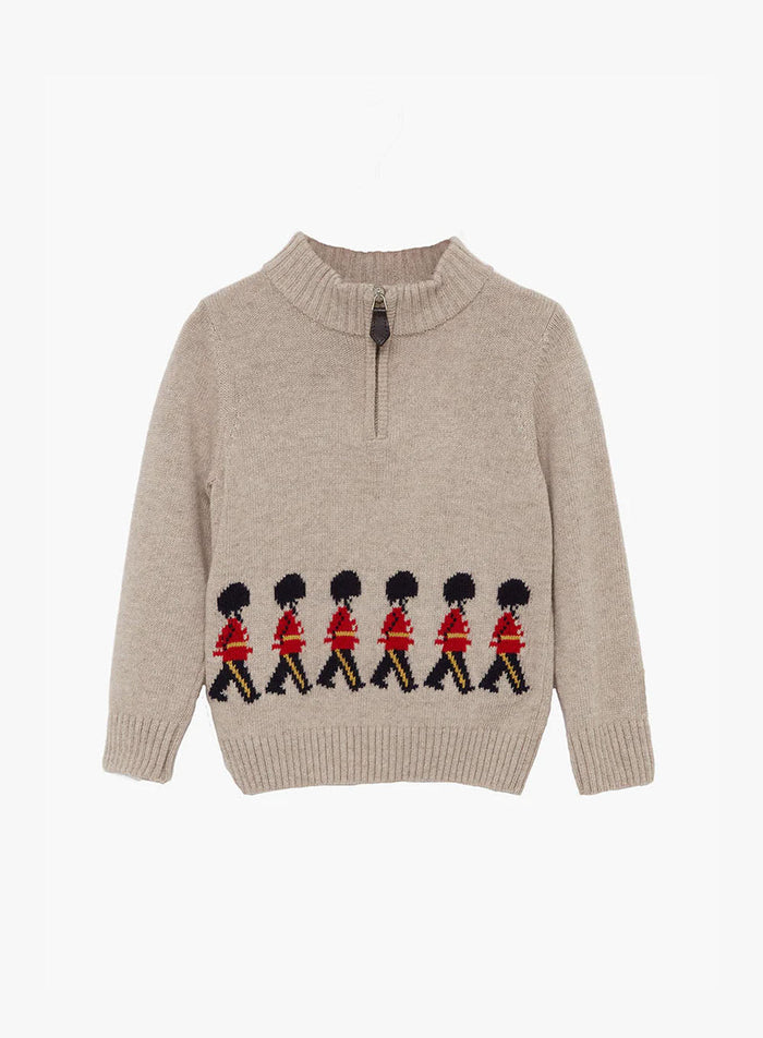 Thomas Brown Jumper Marching Guardsman Half-Zip Jumper