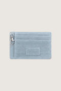 Martha Faux Suede Cardholder in Blue