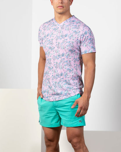 Maze Blossom Canvas Pink