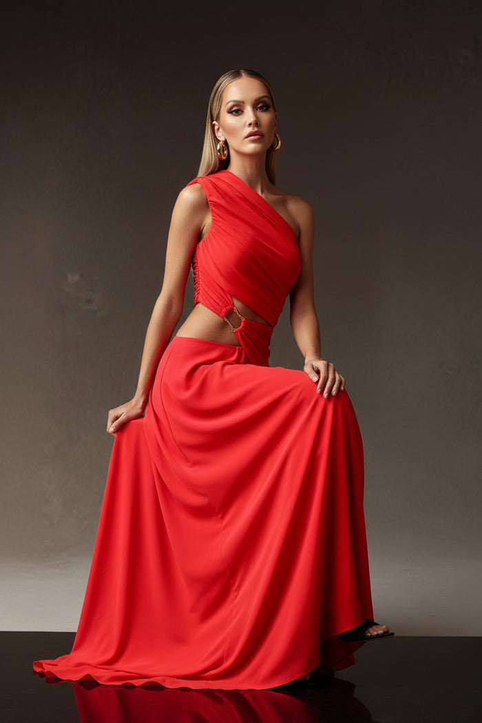 Meliora Crimson Glam Gown