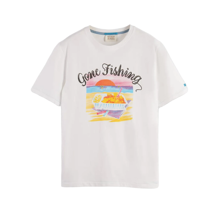 Men Gone Fishing Printed Tee