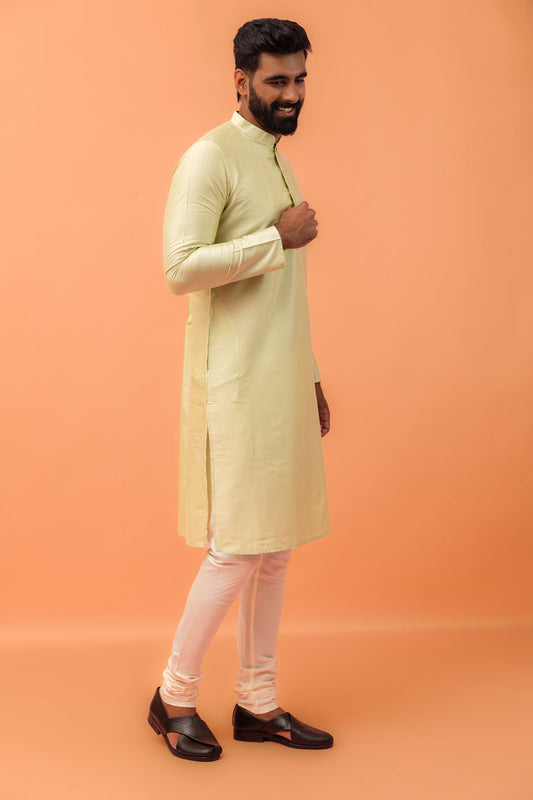 Men Green Kurta