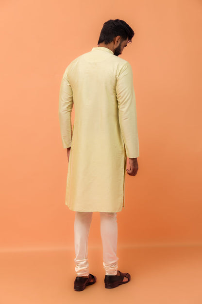 Men Green Kurta