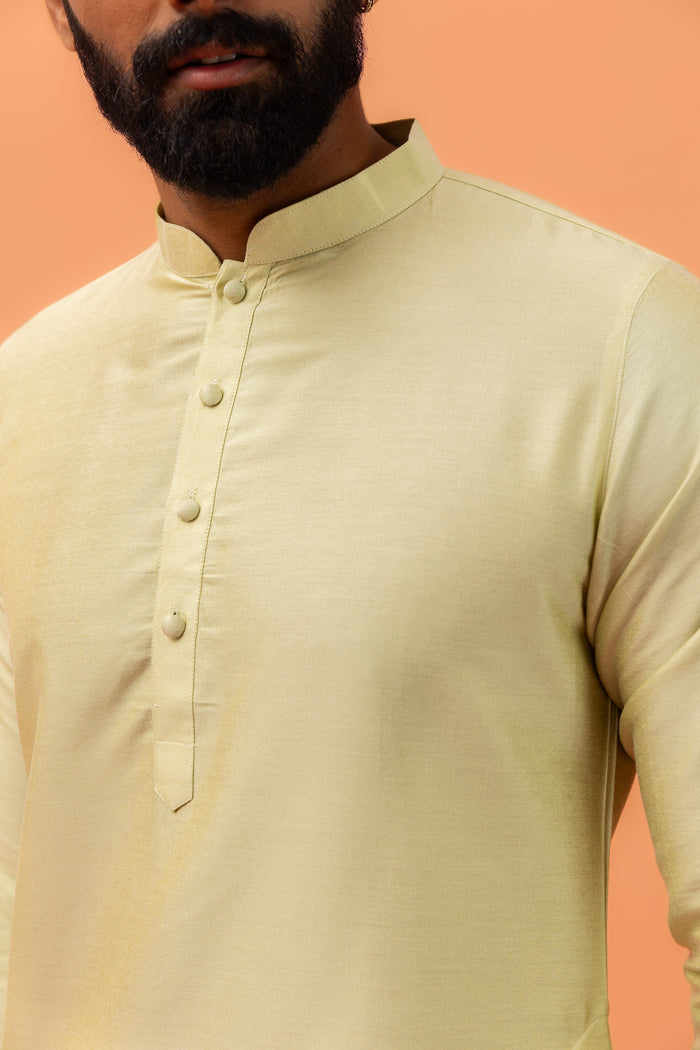 Men Green Kurta