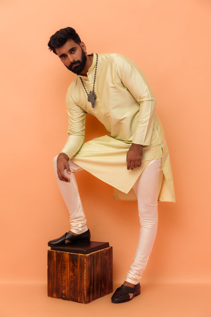 Men Green Kurta