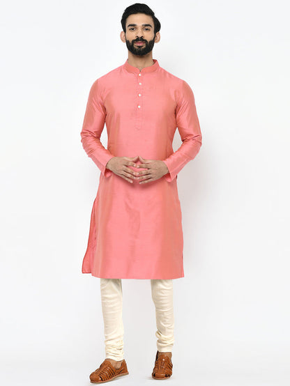 Men's Blue Indowestern Set With Kurta and Churidar