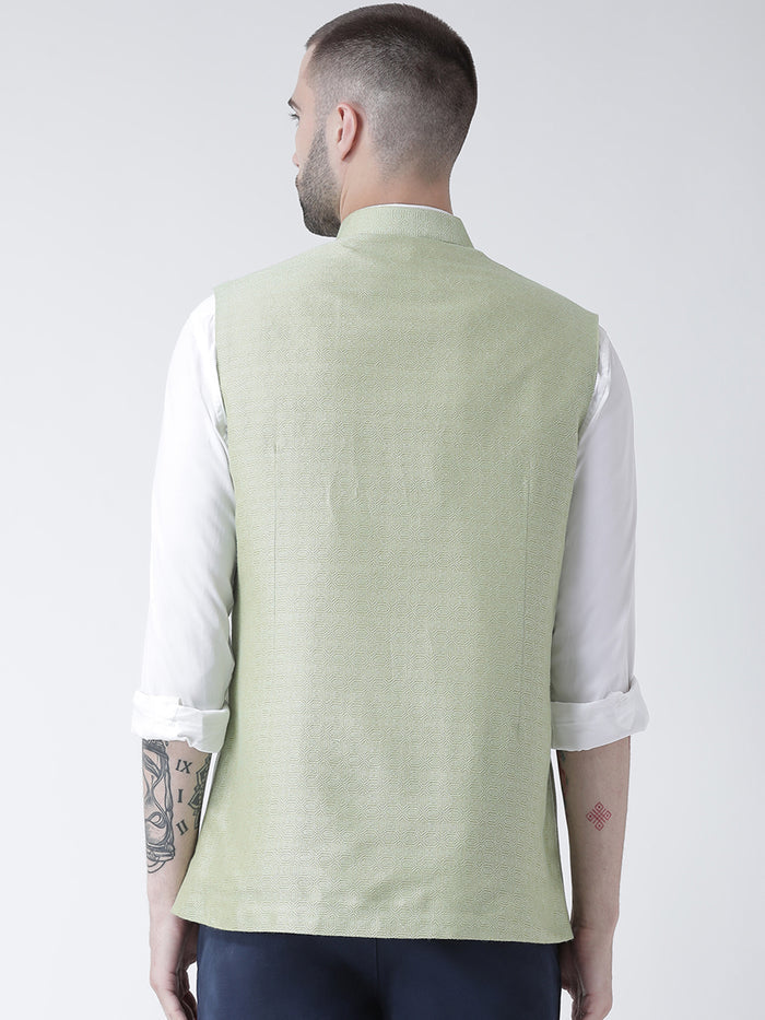 Men's Light Green Nehru Jacket