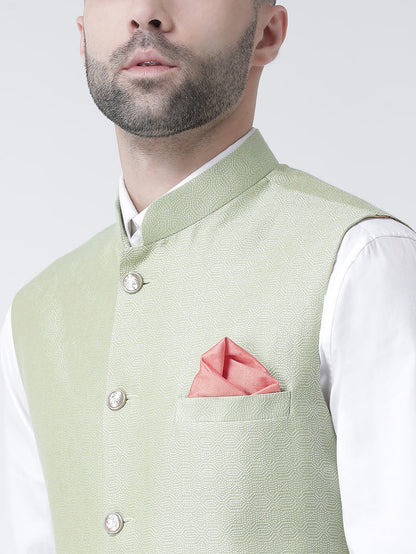 Men's Light Green Nehru Jacket