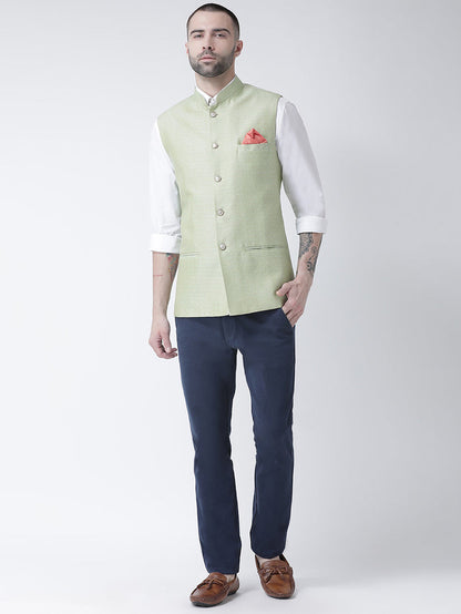 Men's Light Green Nehru Jacket