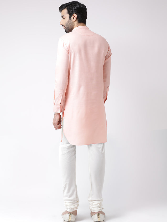 Men's Light Pink Kurta