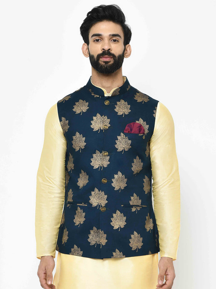 Men's Navy Blue Nehru Jacket