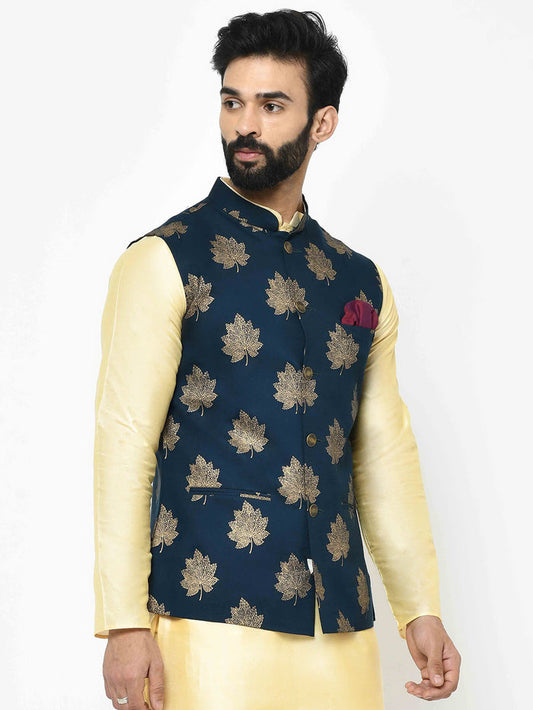 Men's Navy Blue Nehru Jacket