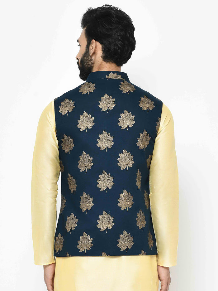 Men's Navy Blue Nehru Jacket
