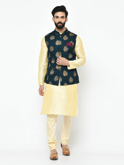 Men's Navy Blue Nehru Jacket
