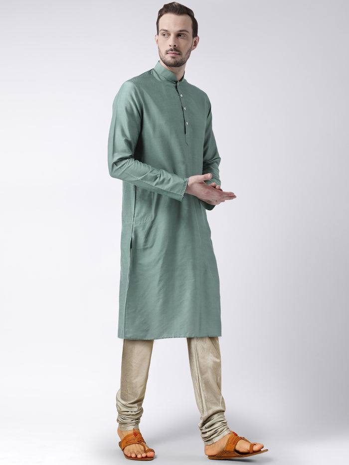 Men's Olive Green Kurta