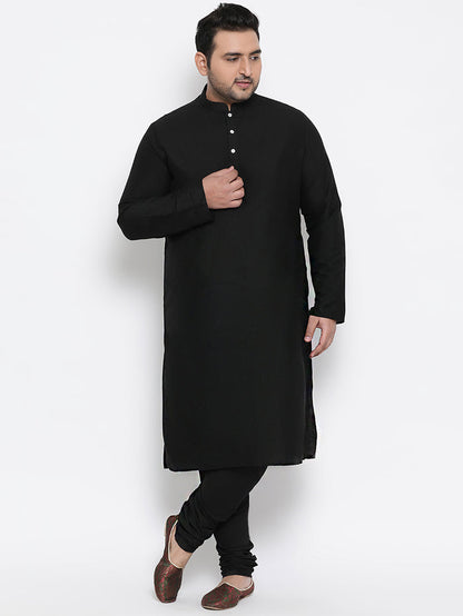 Men's Olive Kurta Churidar Jacket Set