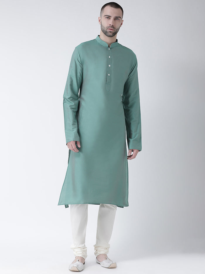Men's Peacock Green Kurta