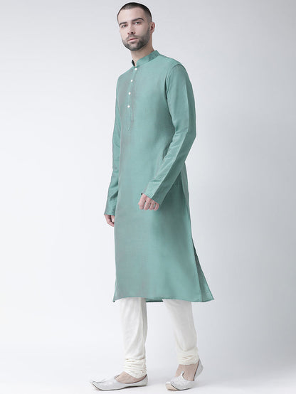 Men's Peacock Green Kurta