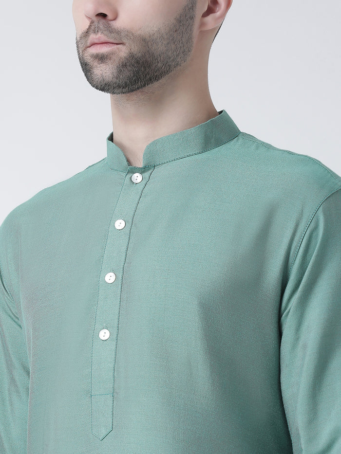 Men's Peacock Green Kurta