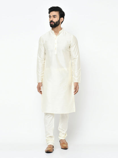 Men's Pink Indowestern Set With Kurta and Churidar