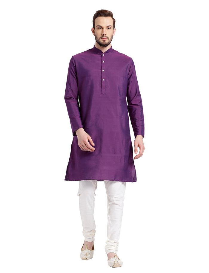 Men's Purple Kurta