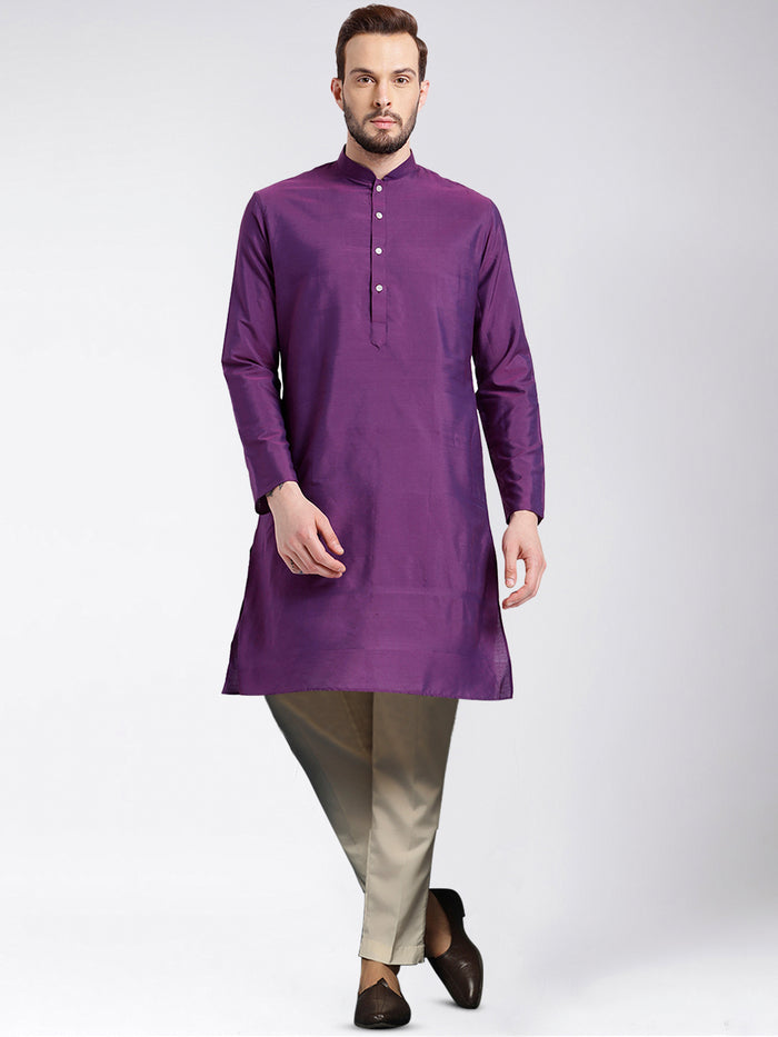 Men's Purple Kurta