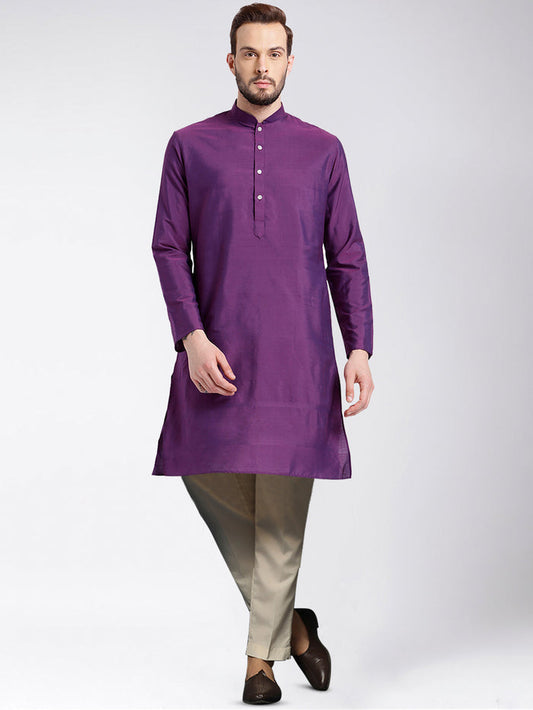 Men's Purple Kurta